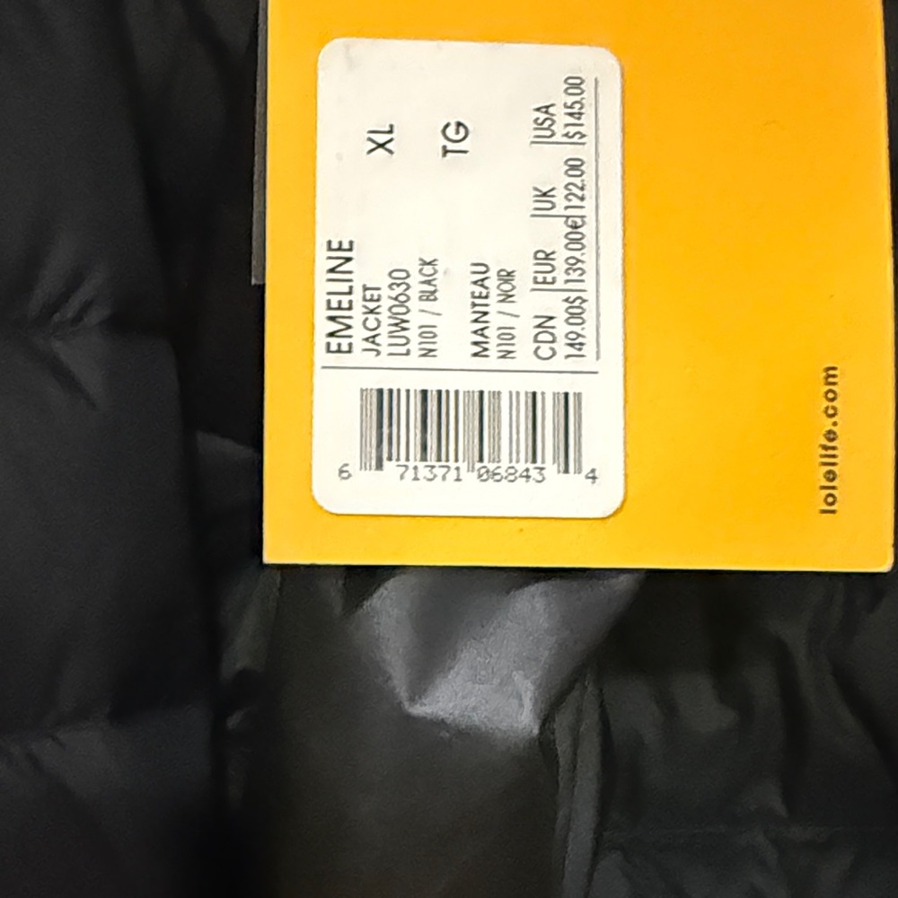 Lole Emeline Black Puffer Jacket